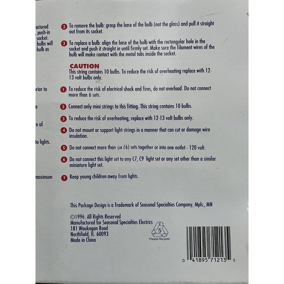 Vintage American Flag Blow Mold String Lights 10 Flags on green cord Working - Picture 9 of 9